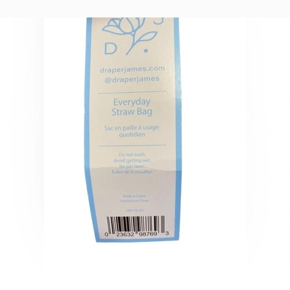 Draper James Everyday Straw Shoulder bag NWT - Picture 4 of 8